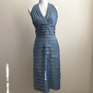 Ruffle Coctail Dress Midi Sz 8
