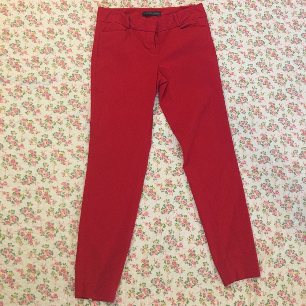 Red work pants