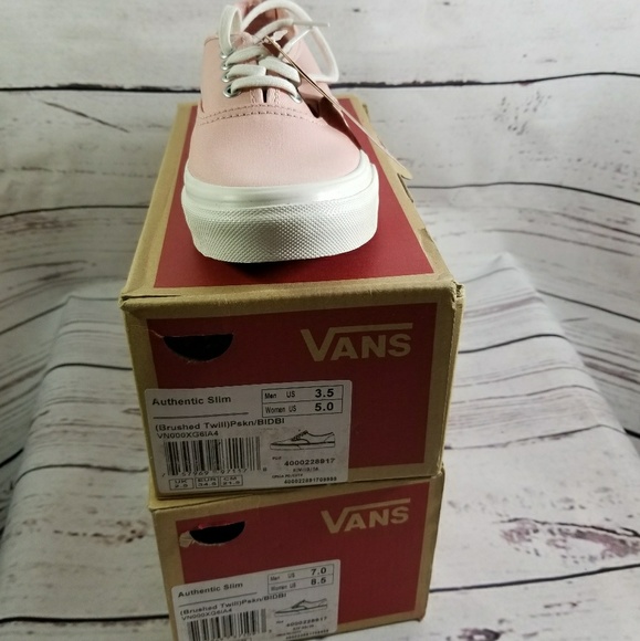 VANS Authentic Slim Skater Pink Sneakers - Picture 2 of 8