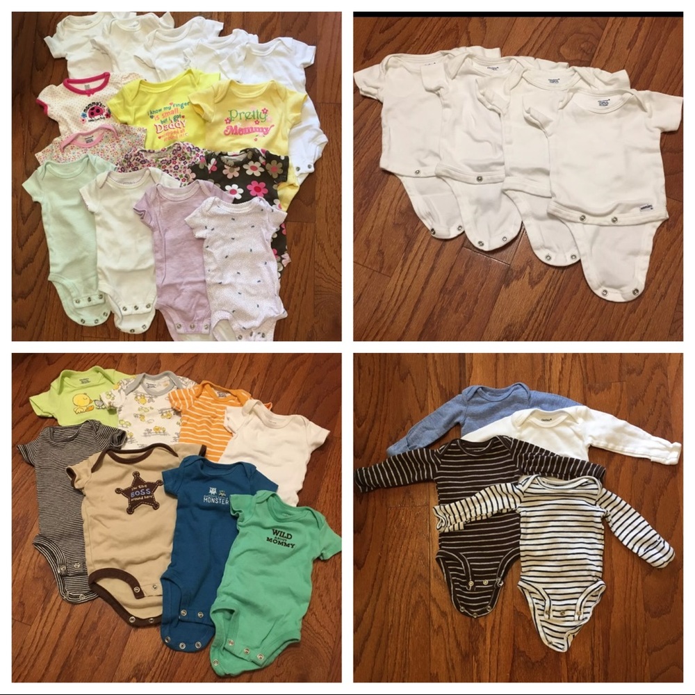 31 Total Baby Onesies size NB