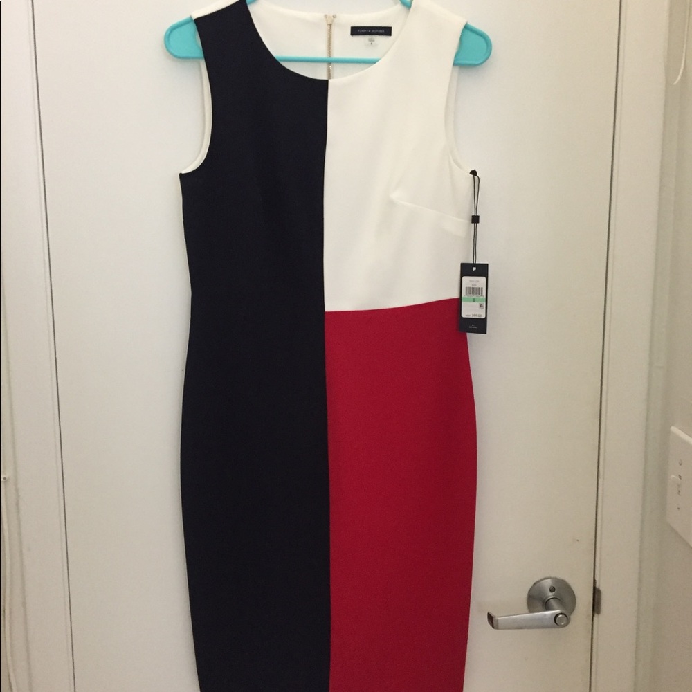 Texas flag dress Tommy Hilfiger NWT sheath