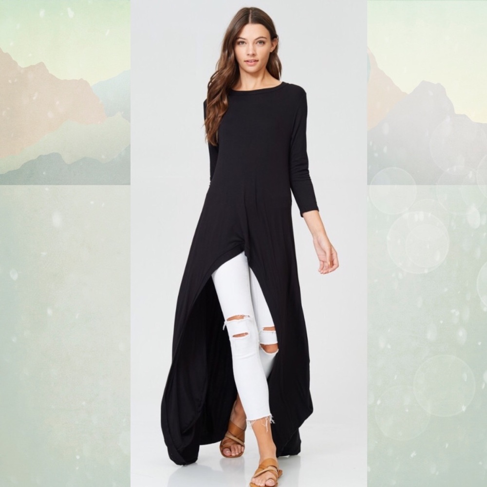 ❤️LAST ONE⬇️⚡️SALE⚡️BLACK HI-LO TOP!