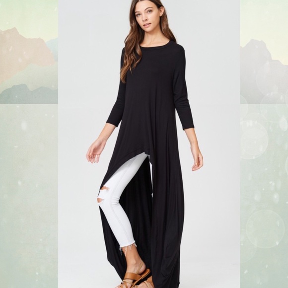 ❤️LAST ONE⬇️⚡️SALE⚡️BLACK HI-LO TOP! - Picture 2 of 6