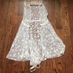 Vintage polka dot sheer cover
