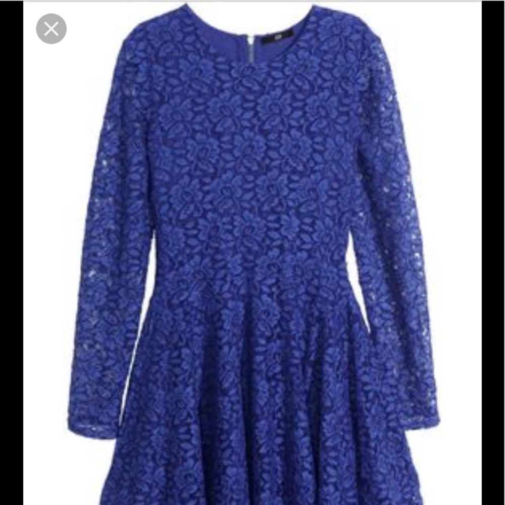 H&M royal blue skater dress! NWT!