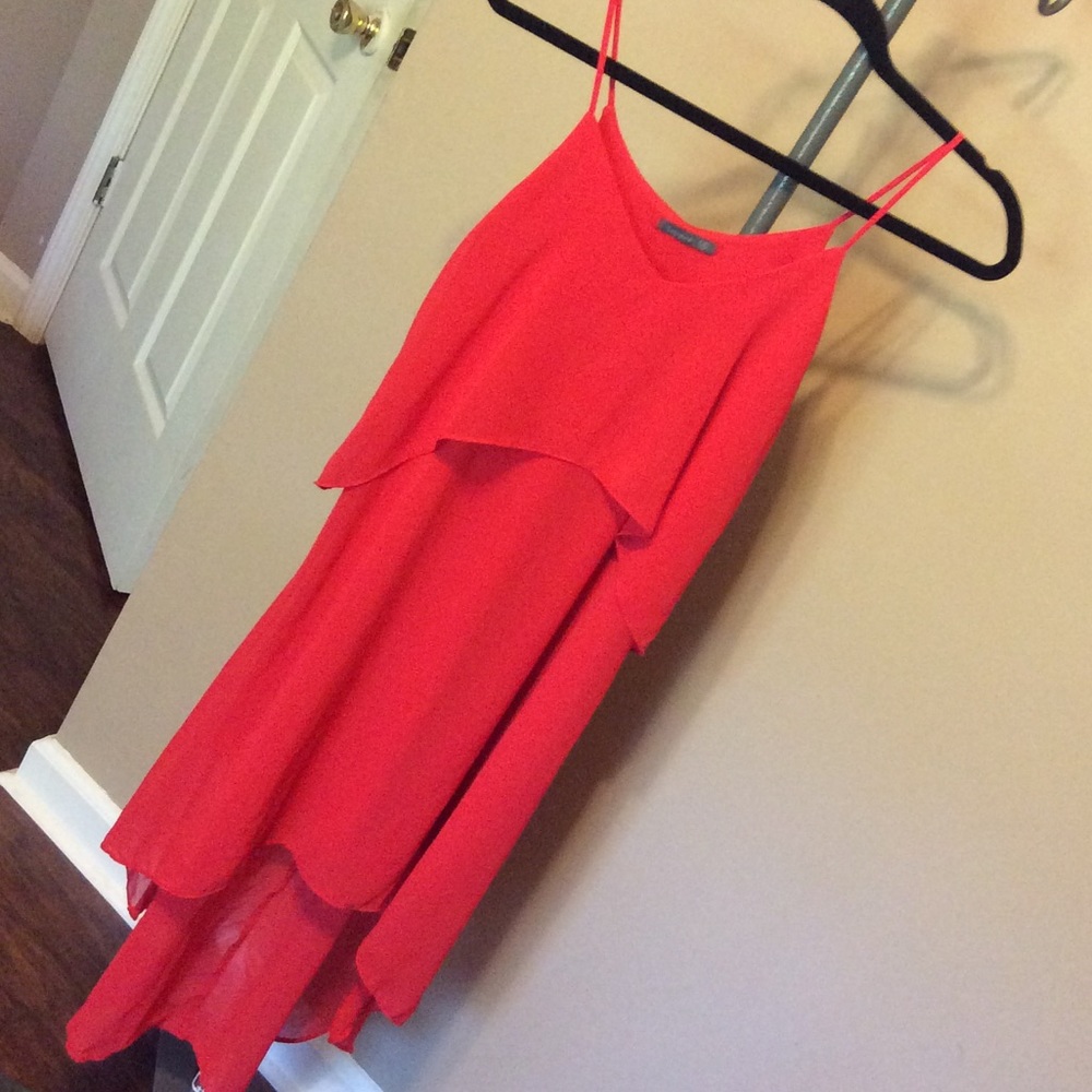 Sheer High-Low Dress