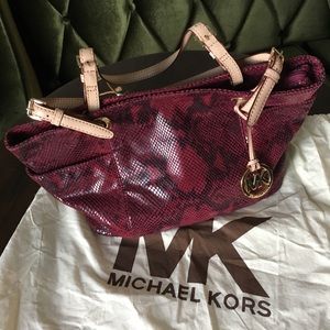 Michael Kors Jet Set Python Tote