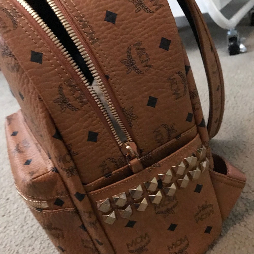BRAND NEW MCM Small Studded Stark Backpack