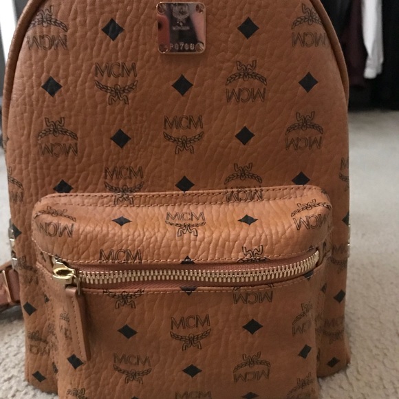 BRAND NEW MCM Small Studded Stark Backpack