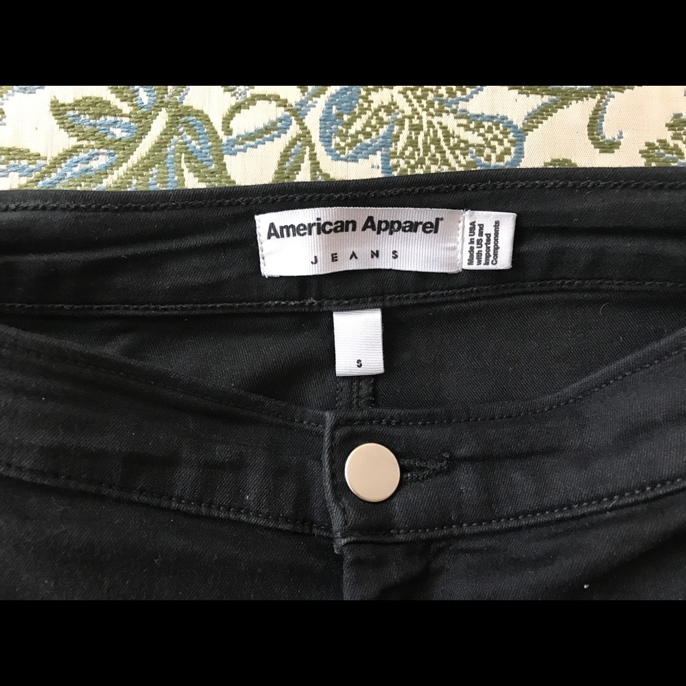 American Apparel Black Easy Jeans