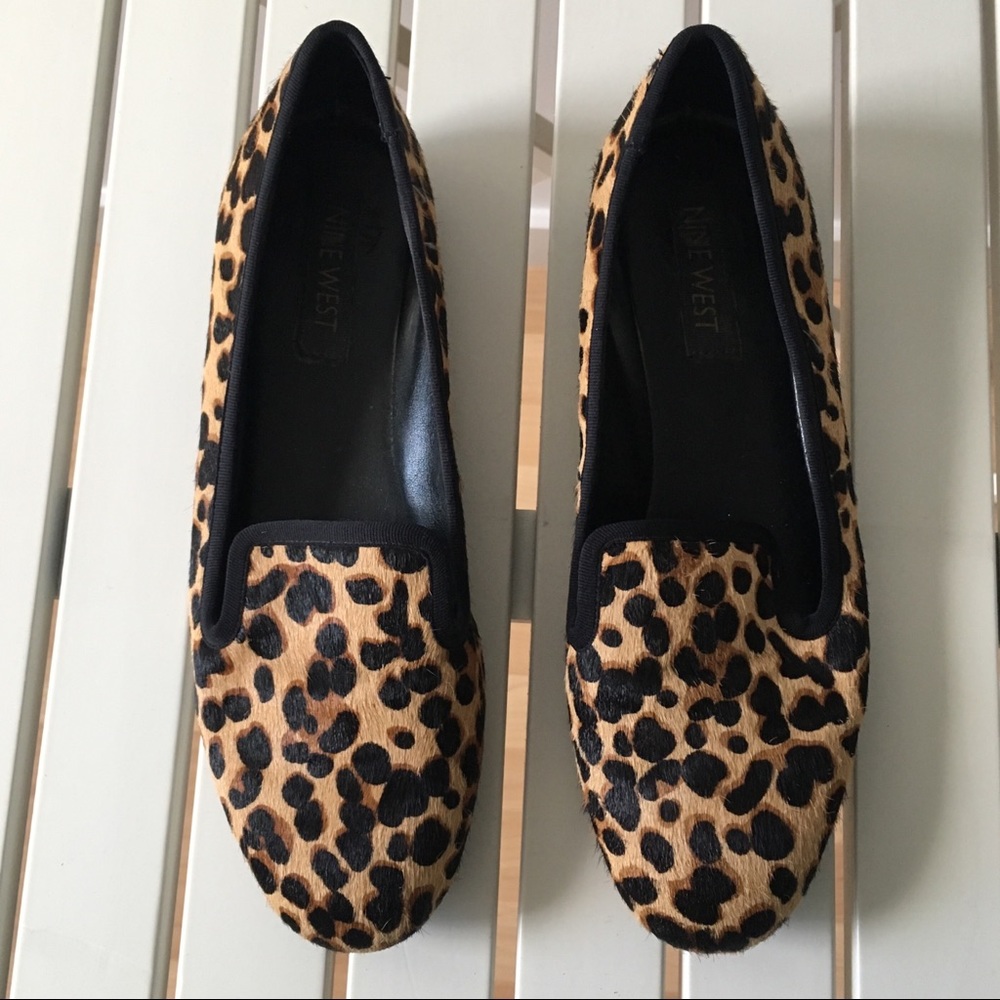 Nine West Leopard Flats