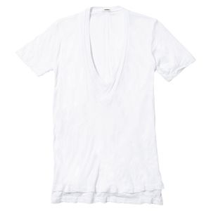 Monrow double V neck tee
