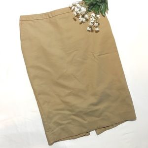 MERONA tan/camel pencil skirt w/ pockets