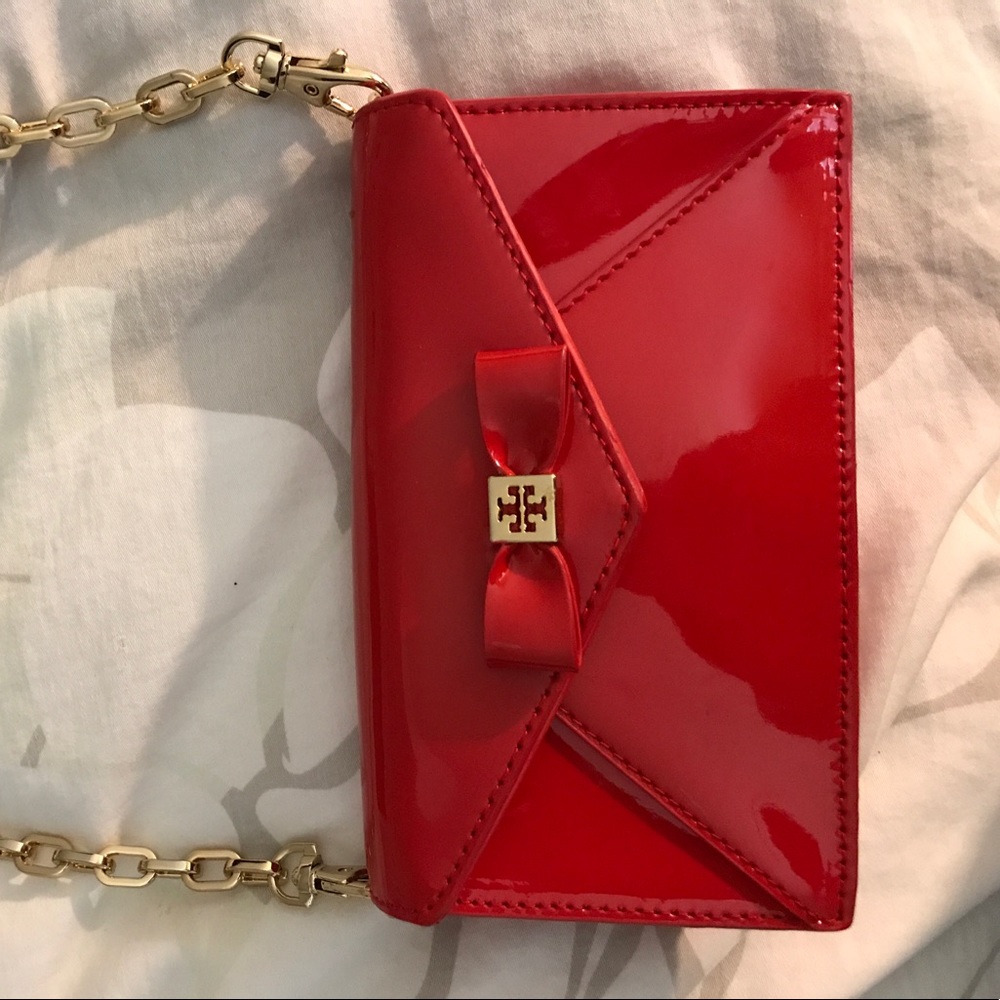 Tory burch patent crossbody