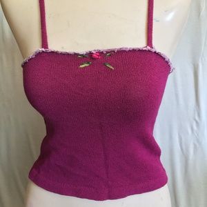 Petro Zillia Crochet Border Cami