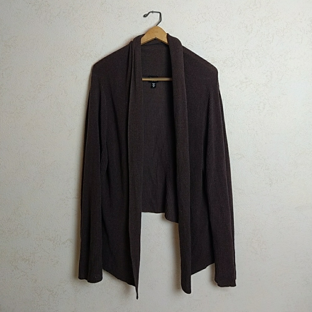 Charcoal Brown Eileen Fisher Loose Knit Sweater