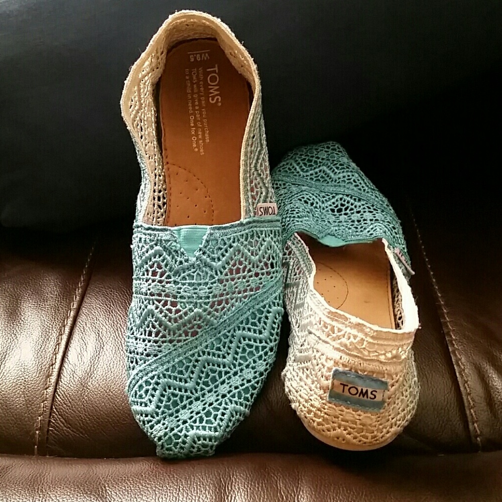 Toms Crochet Ombré Shoes