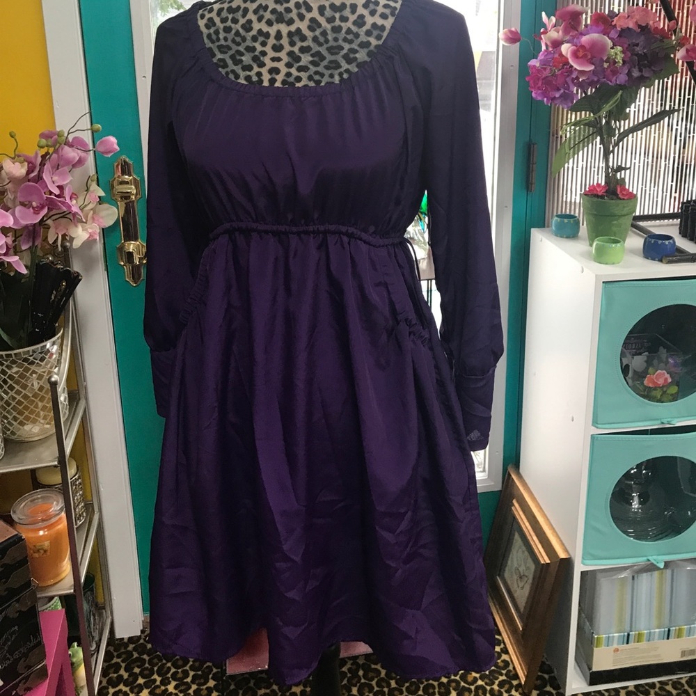 Eggplant purple dress