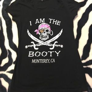 5/30🔥Black I am the boody pirate/skull t-shirt