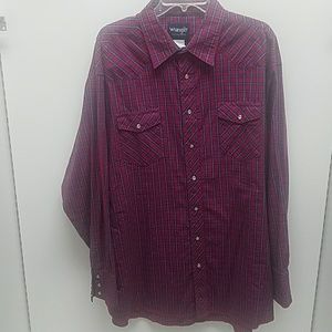 436 Wrangler Western shirt. Size 19 x 37
