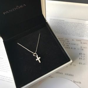 Dainty necklace and cross