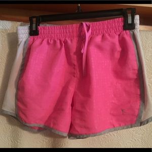 Pink athletic shorts, size 4/6