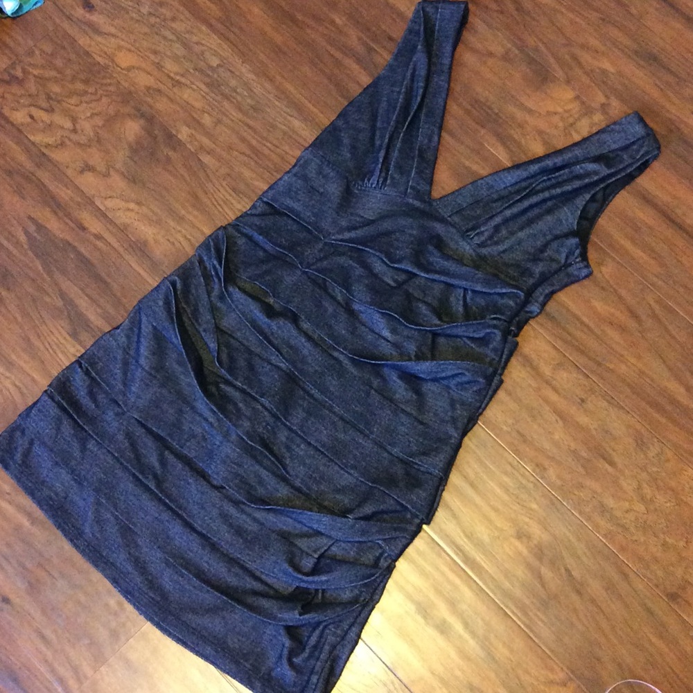 Denim Look Stretch Dress