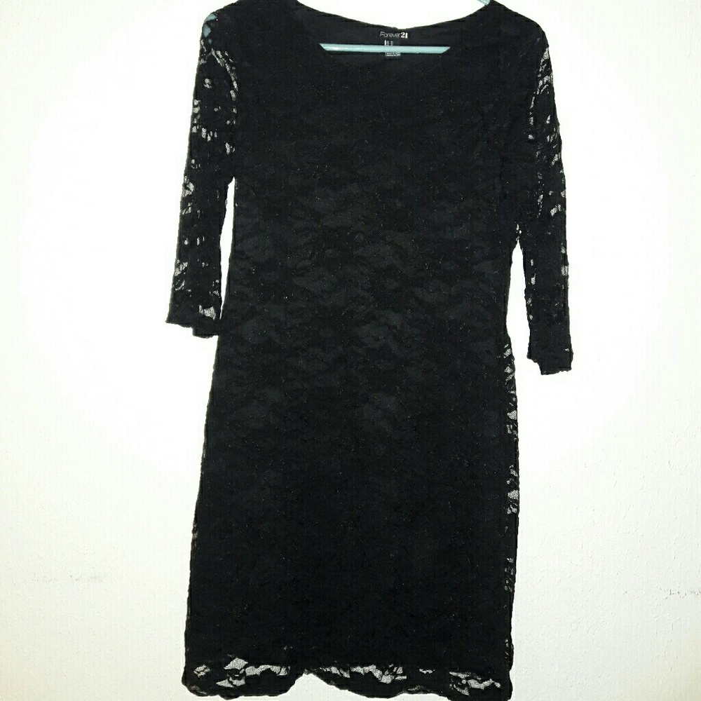 Forever 21 Black Lace Dress