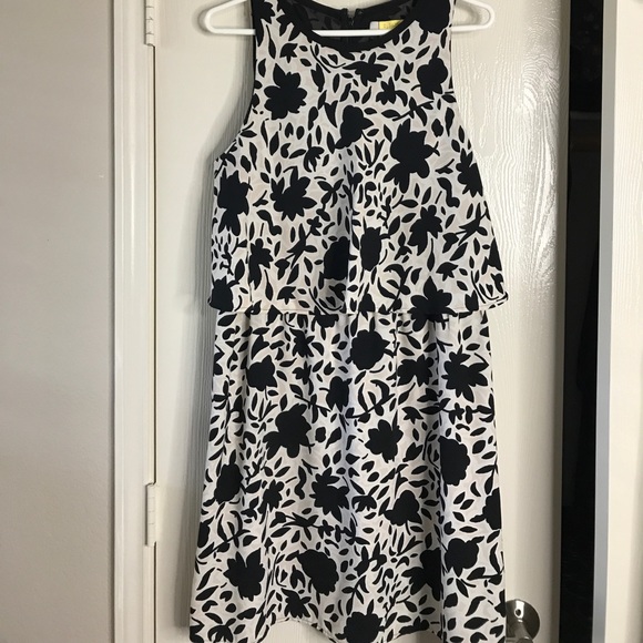 Loft dress size 12- black white and cream - Picture 2 of 6