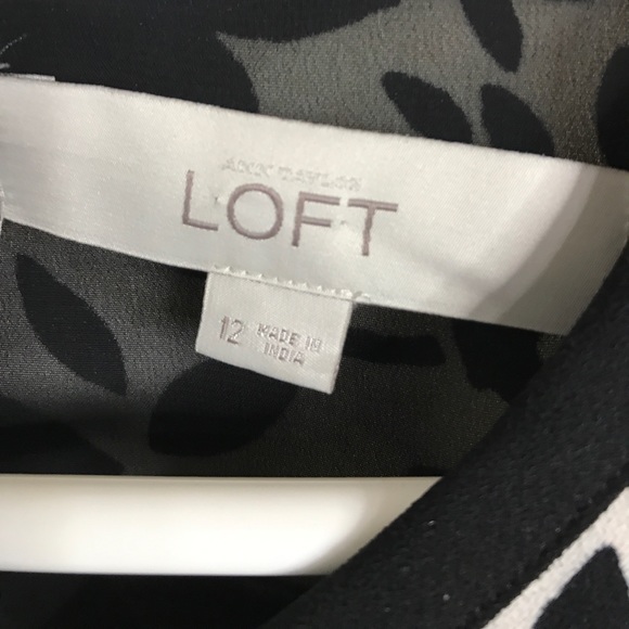 Loft dress size 12- black white and cream - Picture 5 of 6