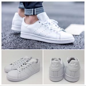 adidas all white stan smith mens