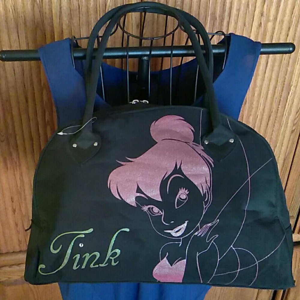 👜🛍 SALE DISNEY TINKERBELL DOUBLE ZIP CLOSURE BAG