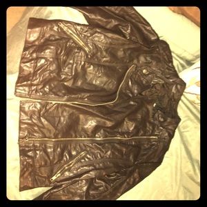 Faux leather jacket