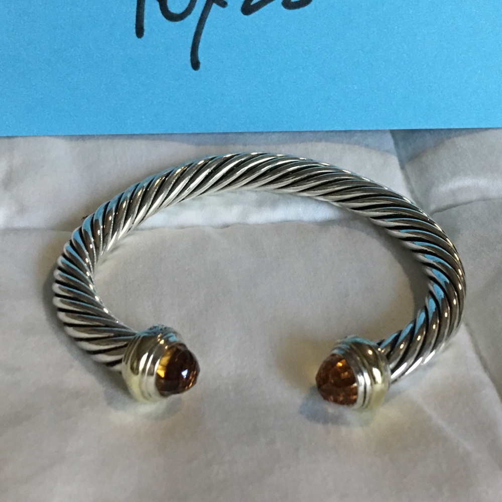David Yurman 7mm Cable Classics Citrine Bracelet