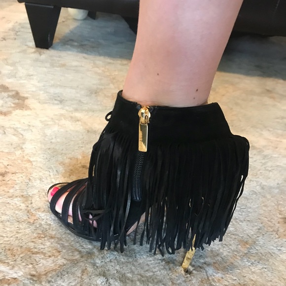 Herve Leger Shoes - Herve Leger Fringe Heels!  Sexy!