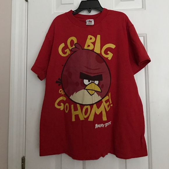 “Angry Birds” Boys Short Sleeves T-Shirt. Size YM - Picture 1 of 5