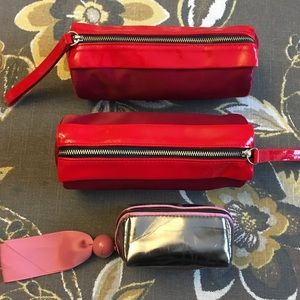 Set (3) Mac cosmetic makeup bags