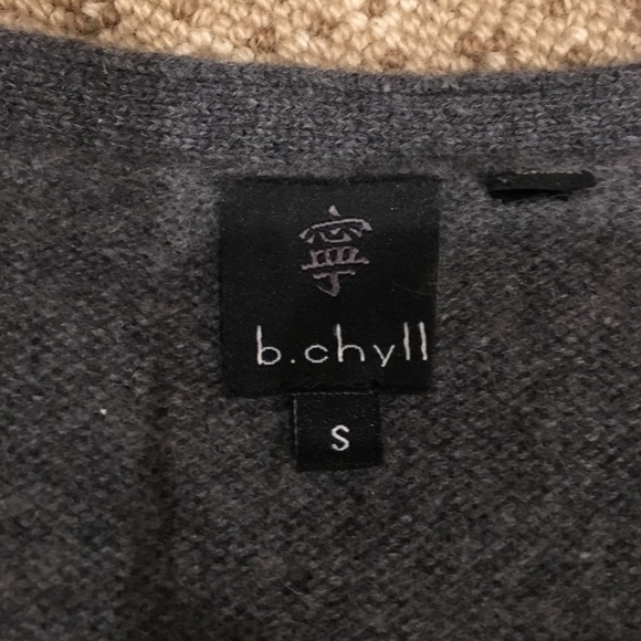 Charcoal gray Cashmere cardigan - Picture 2 of 3