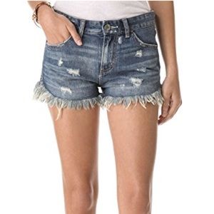 Free People Dolphin Cut Off Shorts