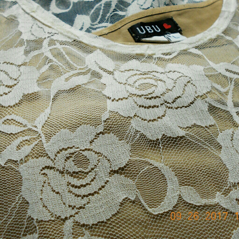 Lacey Sheer Peplum Blouse
