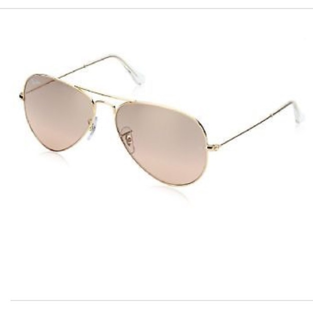 BRAND NEW Ray Ban Aviators Gold/Brown/Pink