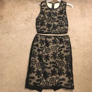 Crop top with skirt