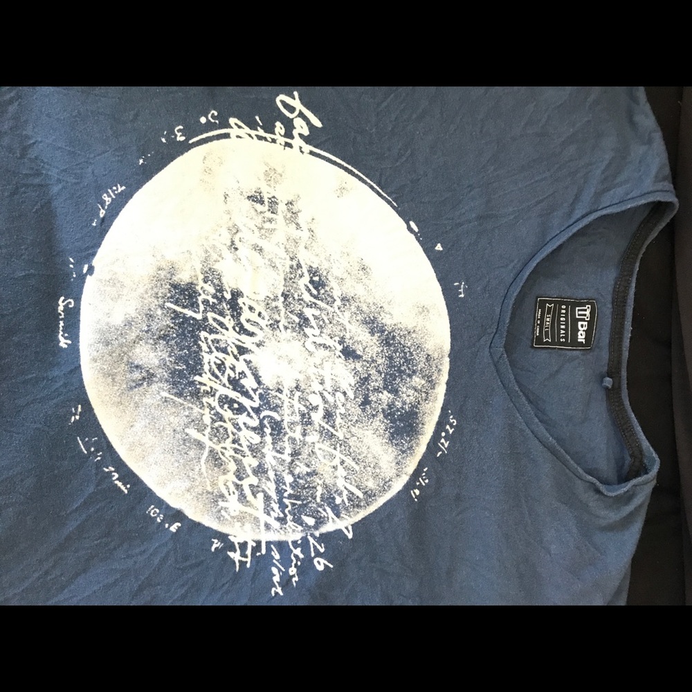 MEN’S T BAR (Australian brand) TBAR blue tee small