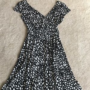 Black and white dress