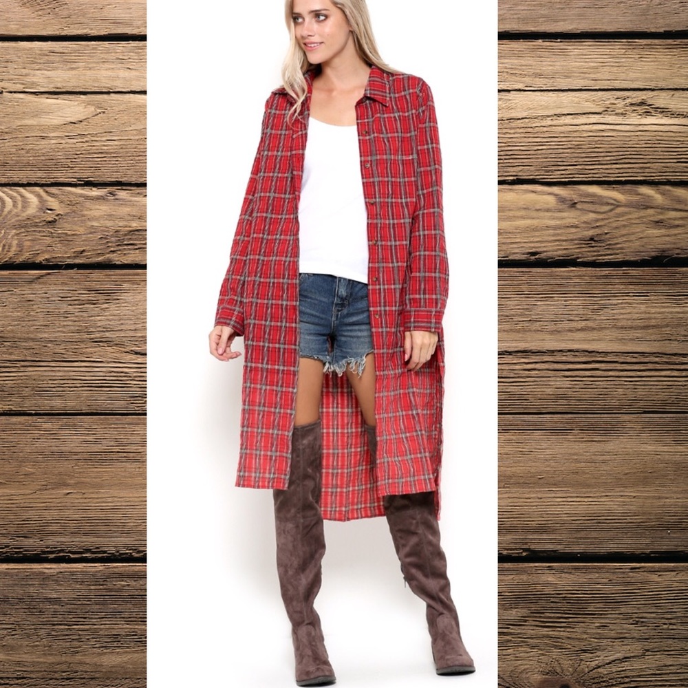 ❤️Plaid Long Shirt or Cardigan