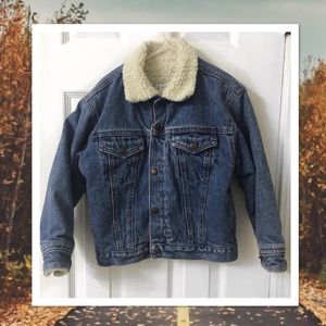 Boys Vintage Denim Jean Jacket Size 7