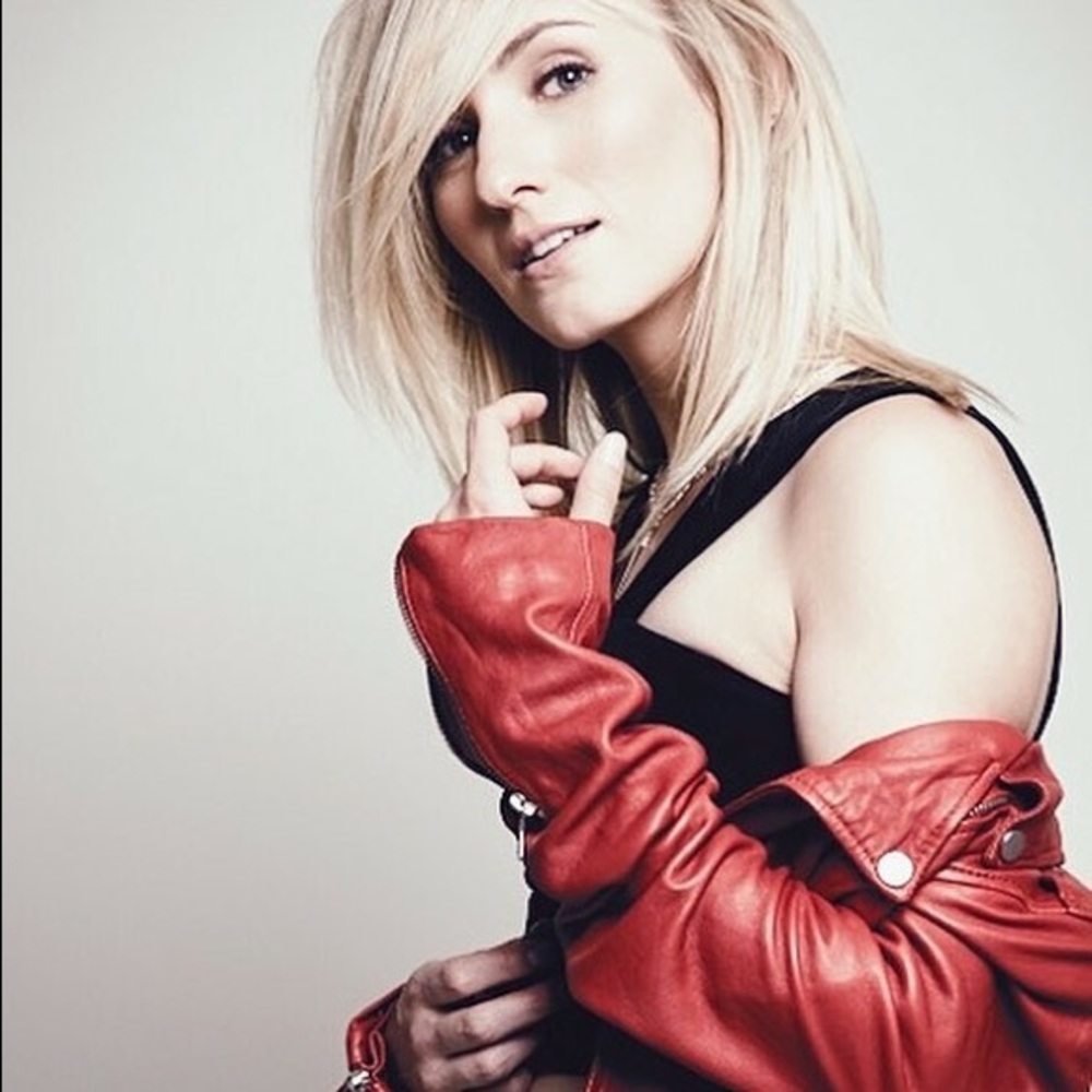 Zara Red Leather Jacket Size S