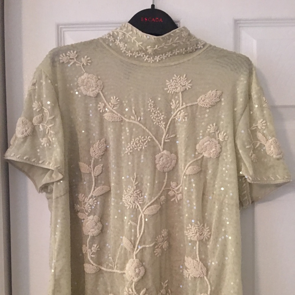 BEAUTIFUL Escada Blouse with Bead Detailing
