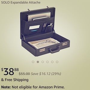 NWT Men's Black Briefcase