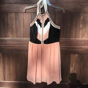 Gianni Bini Peach Halter Dress